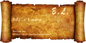 Búz Laura névjegykártya