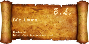 Búz Laura névjegykártya